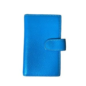 Teal genuine leather wallet